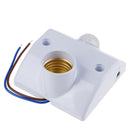 1Pc AC110-240V E27 Lamp Holder Base PIR Infrared Bulb Light Holder Sen JR