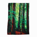 Tree Tapestry Woodland Decor, Redwood Trees Northwest Rain Forest Tropical