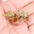50Pcs Spring Clip 7mm Inner Diameter Car Water Hose Oil Tube Clamp Fastener LJ