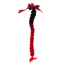 Helmet Braids Gradient Ramp Ponytail Motorcycle Helmet PC Fiber Hair 24"