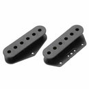 2 Pcs Black Plastic Single Coil Slug Bobbins Bridge Pickup Covers/Lid/Shell M2J1