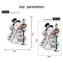 1PC Christmas Decorations Snowman PVC Stickers Paste Window Paste StickersB Ew