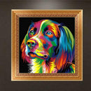 DIY 5D Diamond Embroidery Painting Colorful Dog Cross Stitch Craft Home