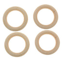 Pack of 10 5.5cm Wood Loop Ring Wood Material for DIY Jewelry Findings Key