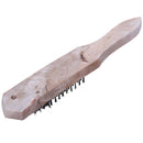 27.4cm Long Wooden Handle metal Wire Cleaning Brush Hand Tool