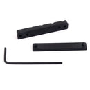 Bone Bridge Saddle and Nut for 5 String Accoustic Classical Guitar (Black)