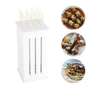 16-Holes Easy Barbecue Kebab Meat Maker Box Meat Grill 16 Skewers Bamboo Wi L6O2