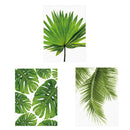 3 Pcs Painting Print Modern Palmetto Leaf Unframed On Canvas Wall Decor M