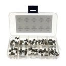 100PCS 1A 5V 10 Value Quick Blow Fusing Glass Fuse Tube 5X20mm Assortment