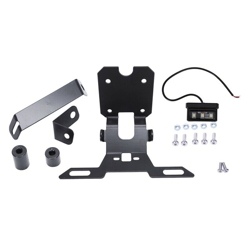 Motorcycle Rear License Registration Plate Tail Frame Holder Bracket Modifi U8X6