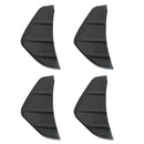 4 Pcs Universal Car Rear Bumper Lip Diffuser Shark Fin Style Car Back Bumpe
