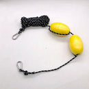 Durable Kayak Tow Rope Throw Line with Dual EVA Floats Clip Kayak Accessory
