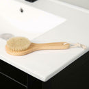 Soft Natural Bristle Wood Oval Body Bath Brush SPA Shower Massage Scrubber A