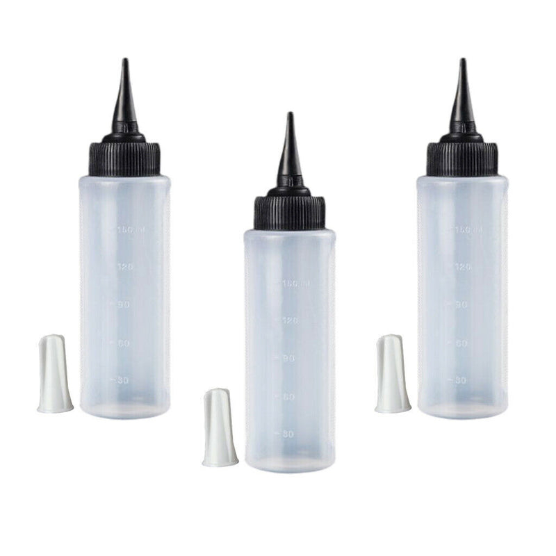 Pack of 3 Applicator Bottle with Nozzle TipÃ¯Â¼Å’150ml Empty Scale Applicator