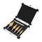 6PCS Steel Step Drill Hex Shank Set with Aluminum Case,Double Cutting Blades &