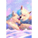 1000pcs DIY Happiness White Wolves Puzzle Educational Learning Jigsaw Toys A