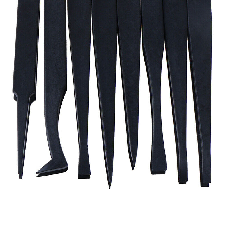 8pc Anti-StaticElectronic Hand Tool Set Tweezers Plastic Tweezer Kit ESD Forc Gw