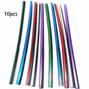 10pcs Car Auto Air Outlet Decorative Strip Moulding Trim Decor Flexible Ch HMI