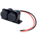 In Car 12V Waterproof Double Cigar Cigarette Lighter Socket Charger Adapt W2L6
