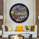 DIY Letter Special Shaped Diamond Painting Mural w/Tassel Home Wall Decor