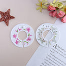 6Pcs Flower Round Child Clothes Size Dividers Plastic Ring Size Label Suppl Kw