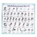 42 PCS Domestic Sewing Machine Presser Foot Snap On For Brother Singer Set Kits