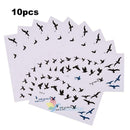 10 Sheets Flying Birds Temporary Tattoo Stickers Waterproof Body Art Decor A