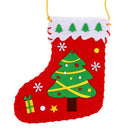 DIY Cloth Christmas Sock Ornament Kindergarten Child Gift Home Decor Random A