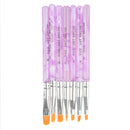 7 Sizes Professional Nail Art Painting Brush Round Draw