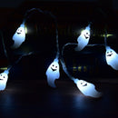 1pc 10 LED Hanging Halloween Decor Ghost LED String Lights Lanterns Lamp
