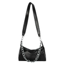 Women Solid Color Crossbody Shoulder Bag PU Chain Lady Travel Messenger Satchel