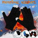 Heating Gloves Winter Hand Warmer Heated Knitted Mittens USB Long-Lasting P U2P4