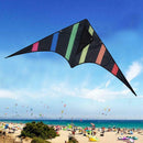 Triangle Black Kite +30m Kite Line Kids Outdoor Sports Kite Children's Gift