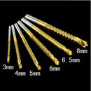 6pcs HSS High Speed White Steel Twist Drill Metal Bit Set For Rotary To WZY