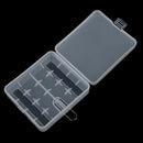 Battery Storage Box Holder Transparent Portable Hard Plastic Large CapacitySEAU