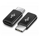 USB Type C OTG Adapter USB C to Micro USB Converter Connector, Alloy Black