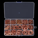 280pcs Copper Rings Oil seal ring gasket  Sealing Ring Assortment Set box%PJ Kw