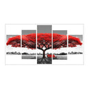 Red Tree 5D DIY Full Drill Diamond Painting 5-picture Combination Craft Kit