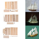 Handmade DIY Building Kits Boats Wood Sailboat Sailing Ship Puzzles Toys
