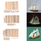 Handmade DIY Building Kits Boats Wood Sailboat Sailing Ship Puzzles Toys