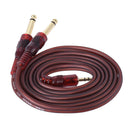 Guitar Cable 3.5mm to Two 6.35mm Plug Instrument Cable for Electric Guitar