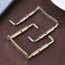 4pcs Violin Chin Rest Chinrest Plated Clamp Screw Nickel For 3/4 4/4 Violin A