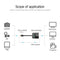 Vention AGBBB Micro HDMI to VGA Converter Adapter 1080P Video for PC Laptop