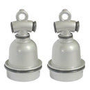 2pcs Ceramic Heat Lamp Holder Light Bulb Socket E27 Porcelain for Pig Sheep