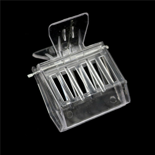 2Pcs Bee Tools Queen Cage Colorless Plastic Clip Bee Clip Beekeeping Equipmen Gw