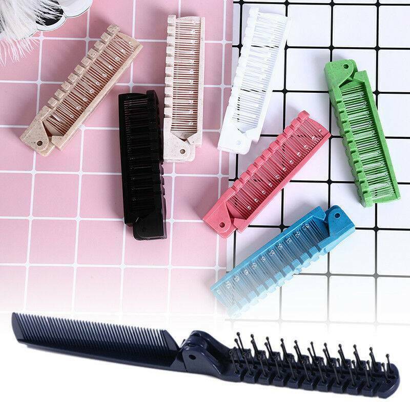 Travel Mini Hair Comb Brush Foldable Massage Hair Comb Anti-static