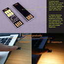 5 pcs USB Light Keychain Super Bright 6 LEDs Mini USB Light Lamp with Smart