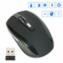 2.4GHz Wireless Optical Mouse Adjustable DPI Cordless Mice + Receiver for  HLR