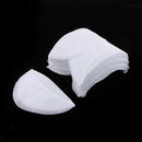 Pack of 10 Pairs Unisex Comfortable Breathable Shoulder Pads Sew-in White Cotton