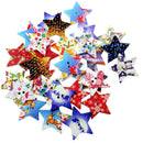 100x Star 2-holes Wooden Buttons for Sewing Kids Craft Christmas Decoration